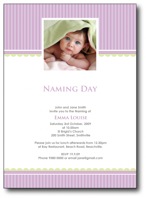 Invitation For Naming Ceremony For A Baby Boy Baby - Girl Name Ceremony Invitation (471x640)