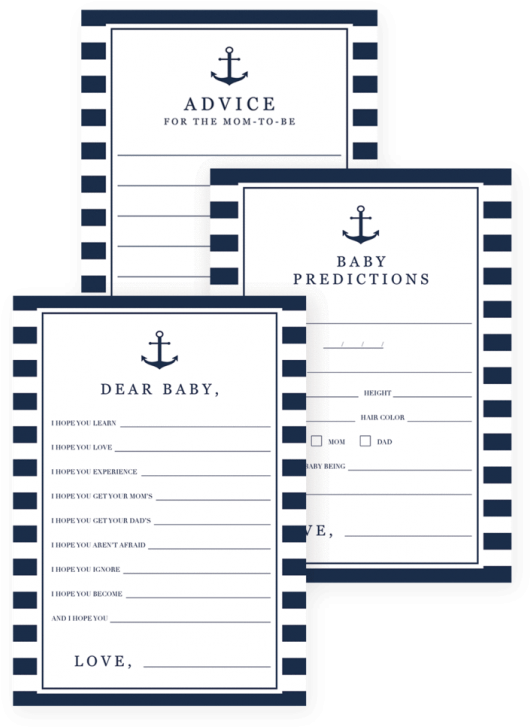 Baby Shower, Printable Baby Shower Games For Nautical - Baby Shower (616x770)