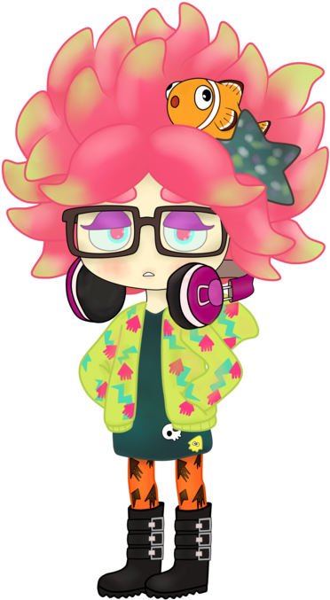Sea Anemone Clipart Transparent - Splatoon Anemone (1024x768)