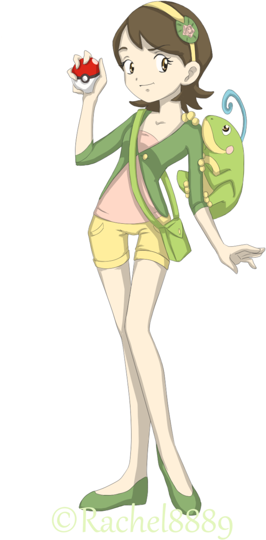 Pokemon Trainer Oc By Rachel8889 - Pokémon Trainer (627x1275)