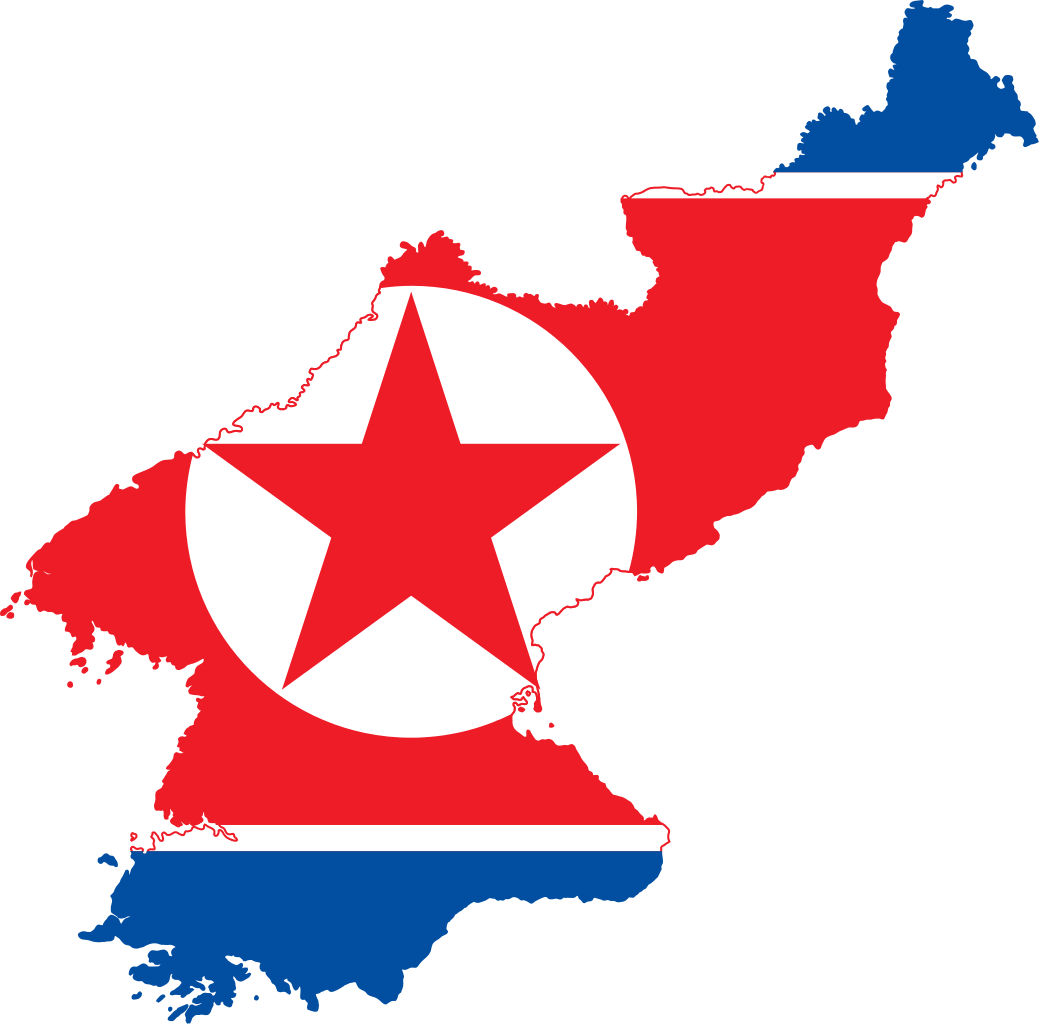 What Next With North Korea - North Korea Map With Flag (2000x1971)