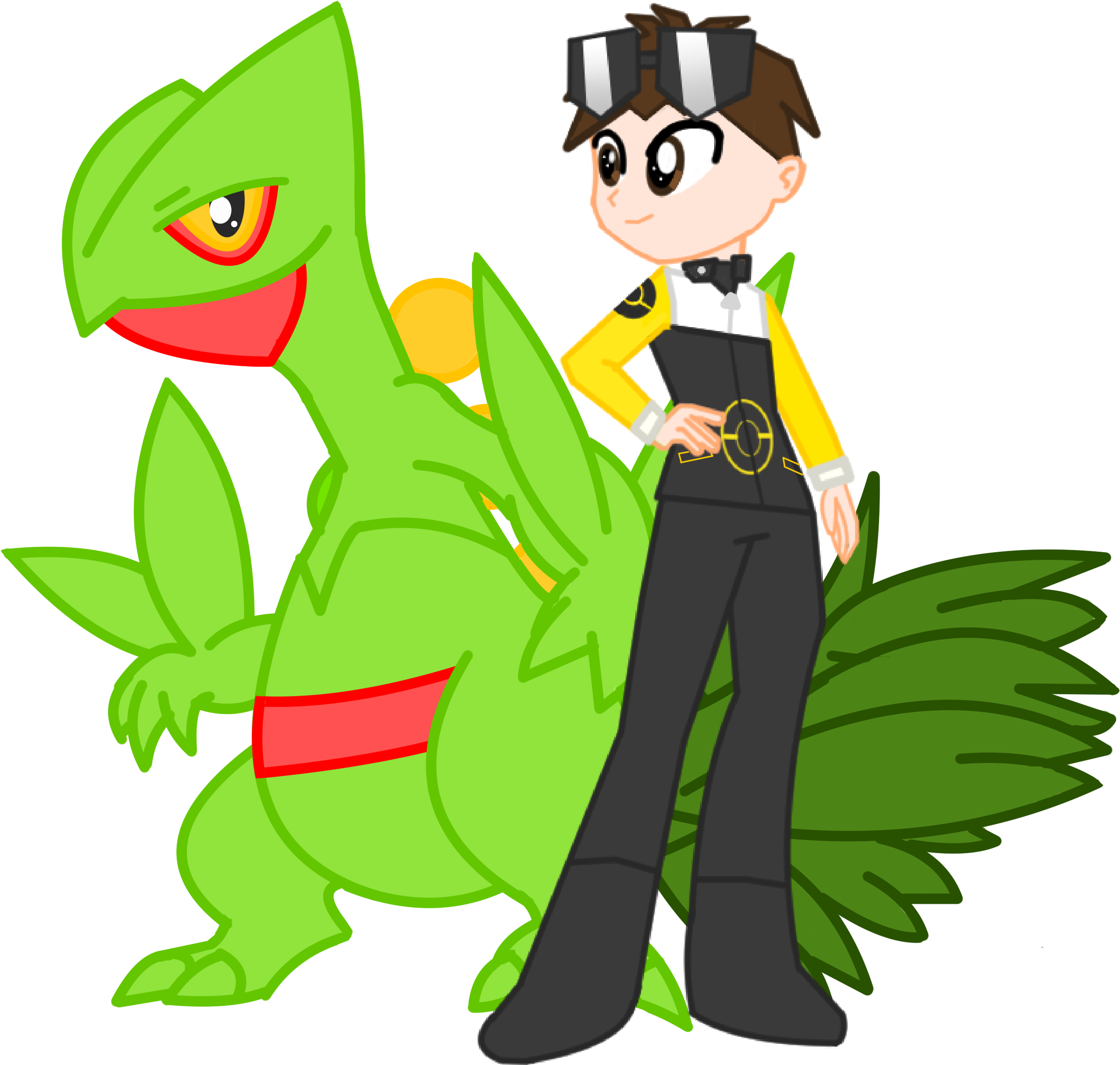 Pokemon Trainer Oc In Equestria Boys Style By Dburch01 - Cartoon (2792x2458)