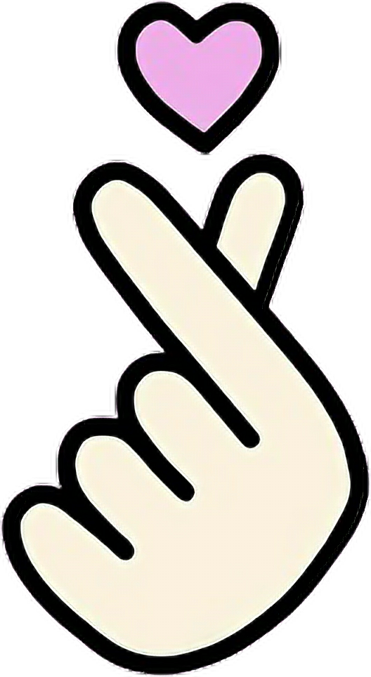Report Abuse - Finger Heart Clipart (528x964)