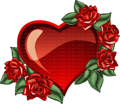 Coe Coeur Love Rose Rouge Glitter Gif Deco Animé - Love Heart (400x346)