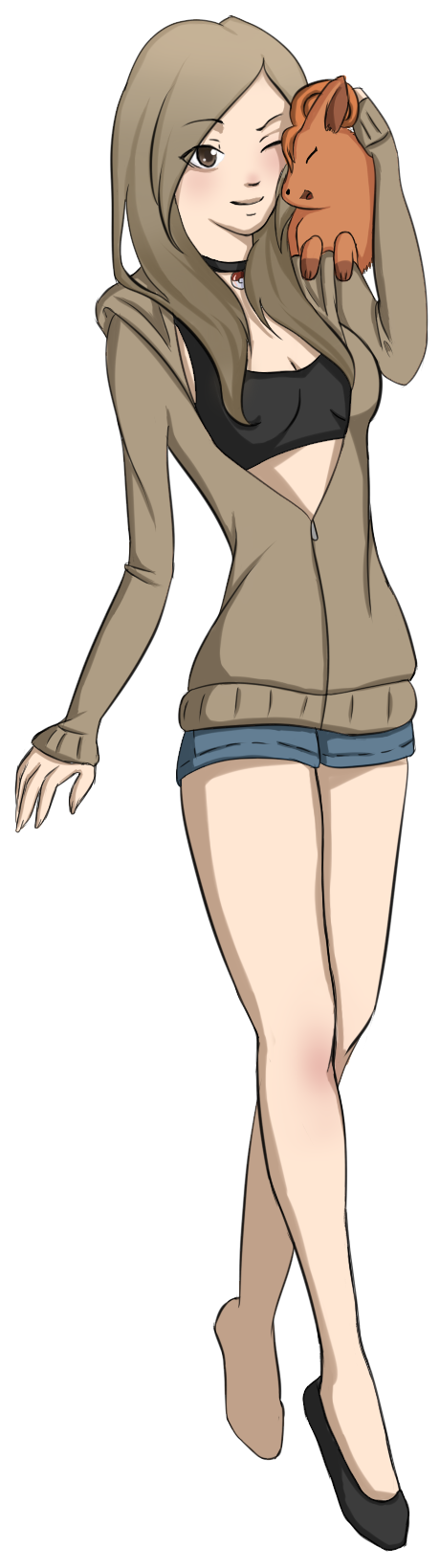 Pokemon Oc By Wolfsoul125 Pokemon Oc By Wolfsoul125 - Anime Pokemon Girl Oc (700x1800)