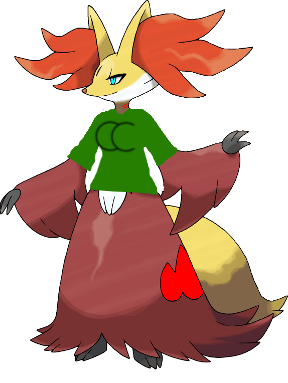 Ember The Delphox By Anyfan1 - Pokemon X And Y Starters (574x764)