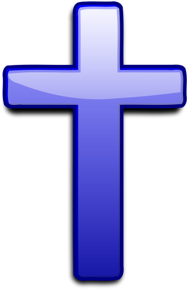 Healing Cross Cliparts - Christian Cross Clip Art Blue (415x600)
