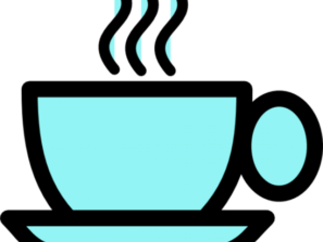 Cup Clipart Blue Cup - Clipart Black And White Cup (640x480)