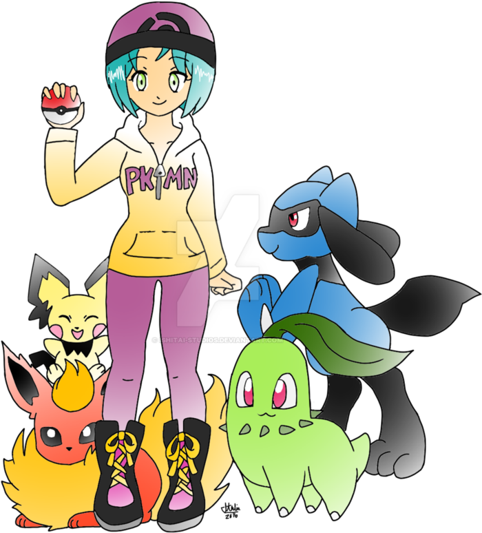Pokemon Trainer Oc By Ishitai-studios - Cartoon (785x1017)