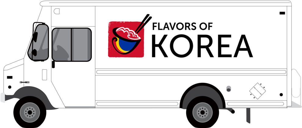 Flavors Of Korea Truck Mockup-02 - Flavors Of Korea Truck Mockup-02 (1000x419)