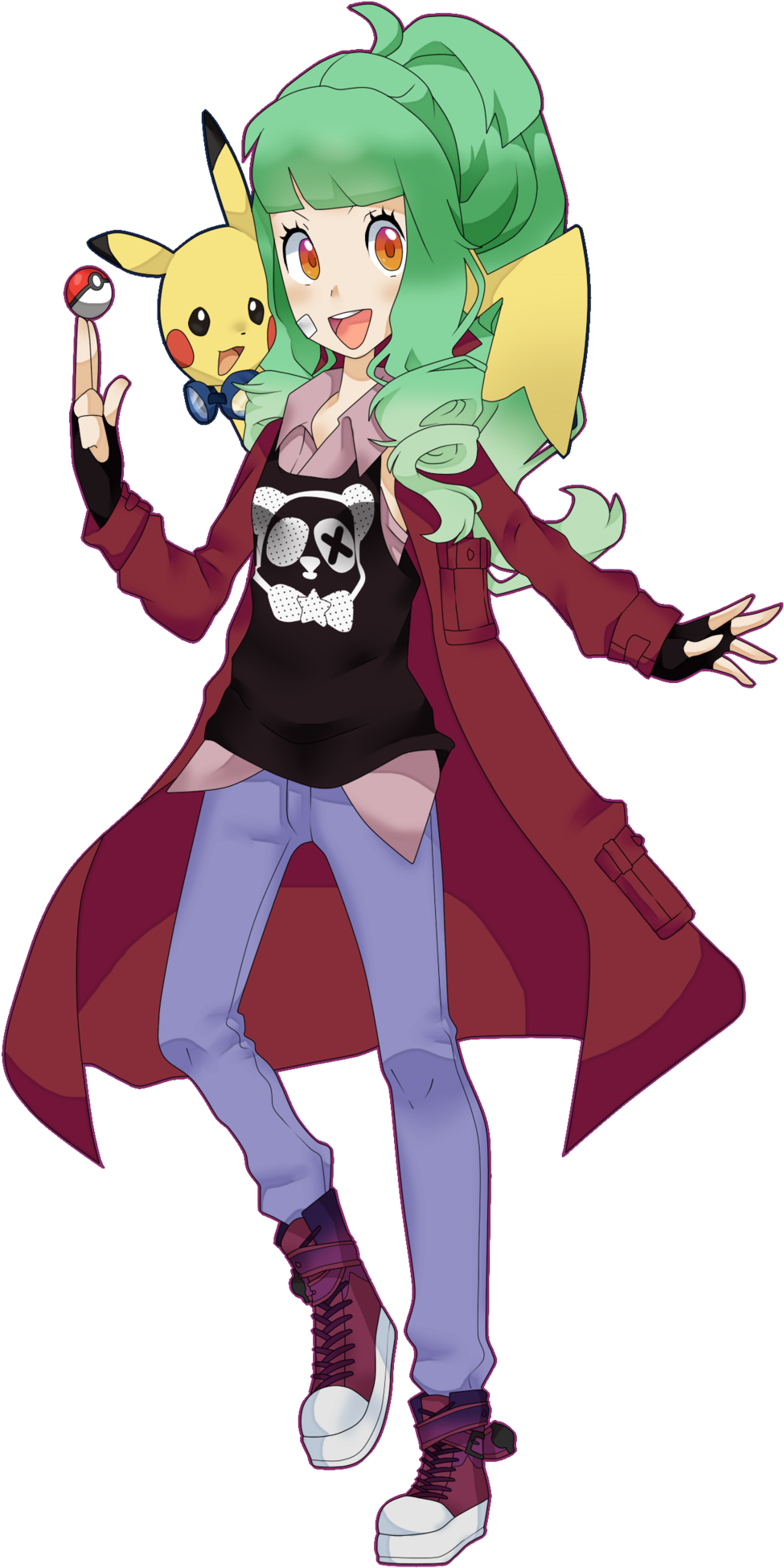 Pokemon Trainer Oc By Ponipoke Pokemon Trainer Oc By - Pokémon Trainer (1024x2000)