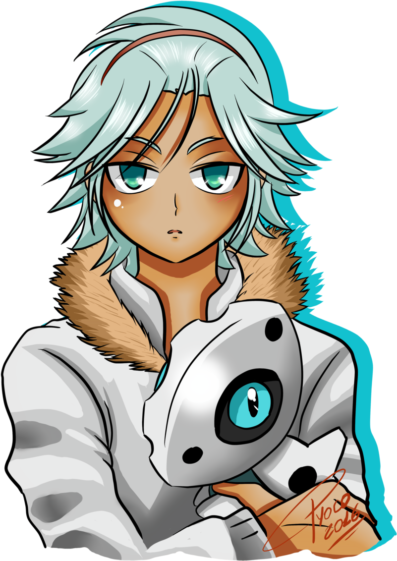 Shy Pokemon Trainer Green Images - Cartoon (1024x1280)