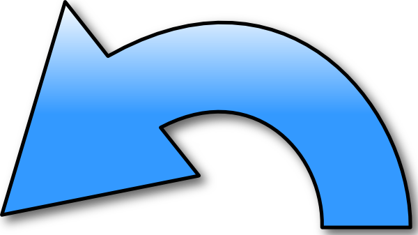 Undoing - Clipart - Arrow To Left Transparent (600x337)