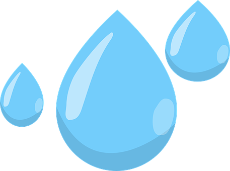 Raindrops Water Nature Liquid Wet Blue Con - Rain Drops No Background (457x340)