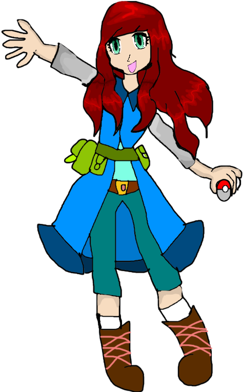 Oc Pokemon Trainer Amelia Art - Cartoon (600x800)
