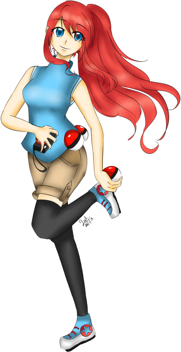 Pokemon Trainer Oc By Latiwings - Cartoon (647x1233)