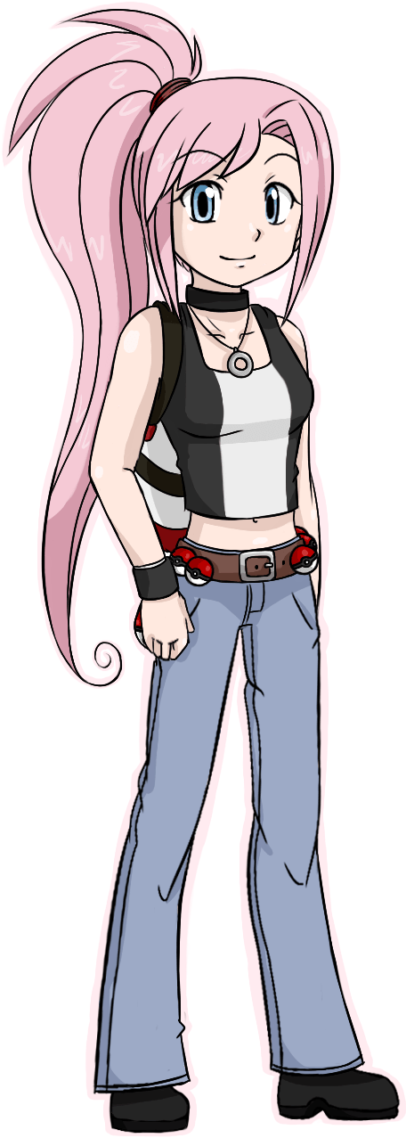 Pokemon Trainer Oc Girl (621x1342)