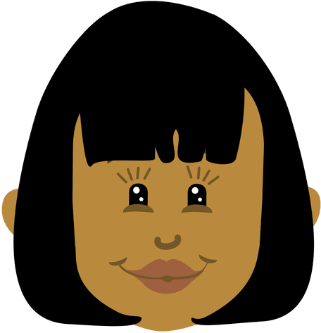 Black Woman Head Cartoon Transparent Png - Cabezas Dibujos Animados Mujer (512x512)
