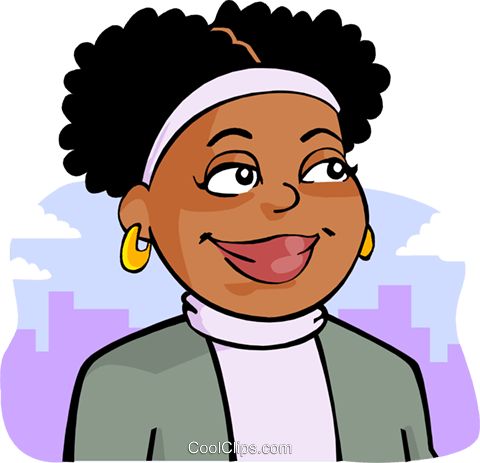 African-american Woman Royalty Free Vector Clip Art - African-american Woman Royalty Free Vector Clip Art (480x463)