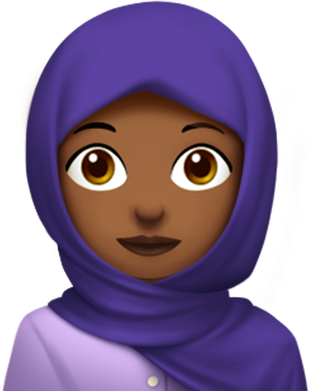 This 'woman With Headscarf' Icon Is One Of The Most - Hijab Emoji (700x700)