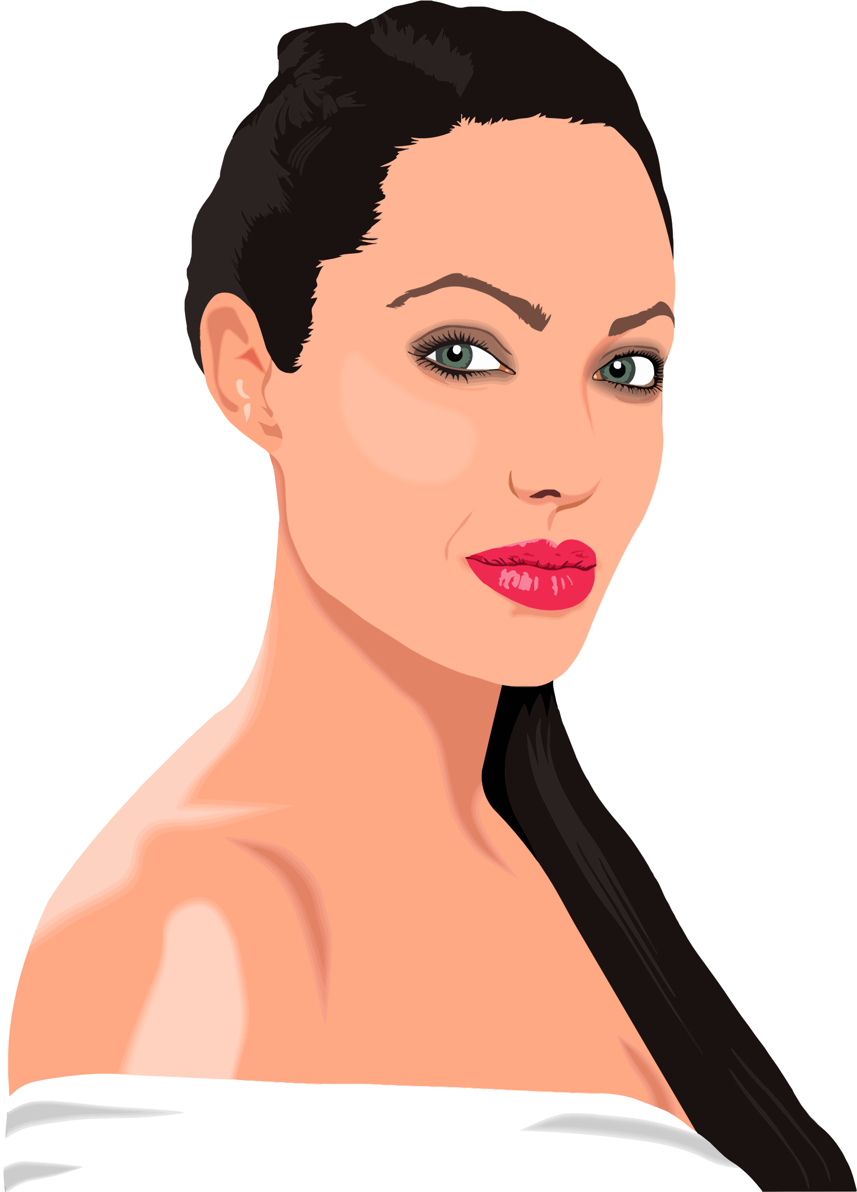 This Free Icons Png Design Of Angelina Jolie Portrait - Angelina Jolie (1699x2363)