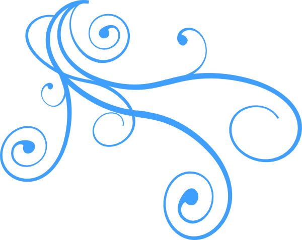 Curly Design Clipart - Wind Clipart (600x477)