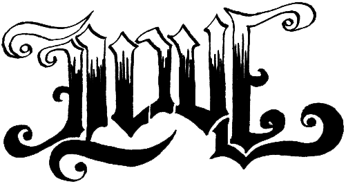 Love Tattoo Png - Love And Hate Ambigram (501x266)