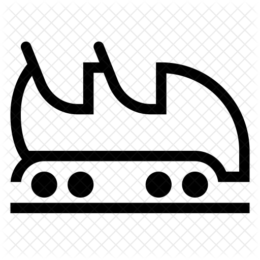 Roller Coaster Icon - Roller Coaster Cart Png (512x512)