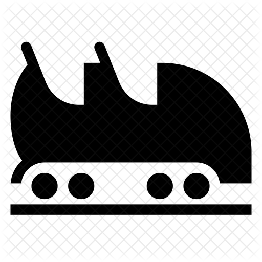 Roller Coaster Icon - Roller Coaster Cart Png (512x512)