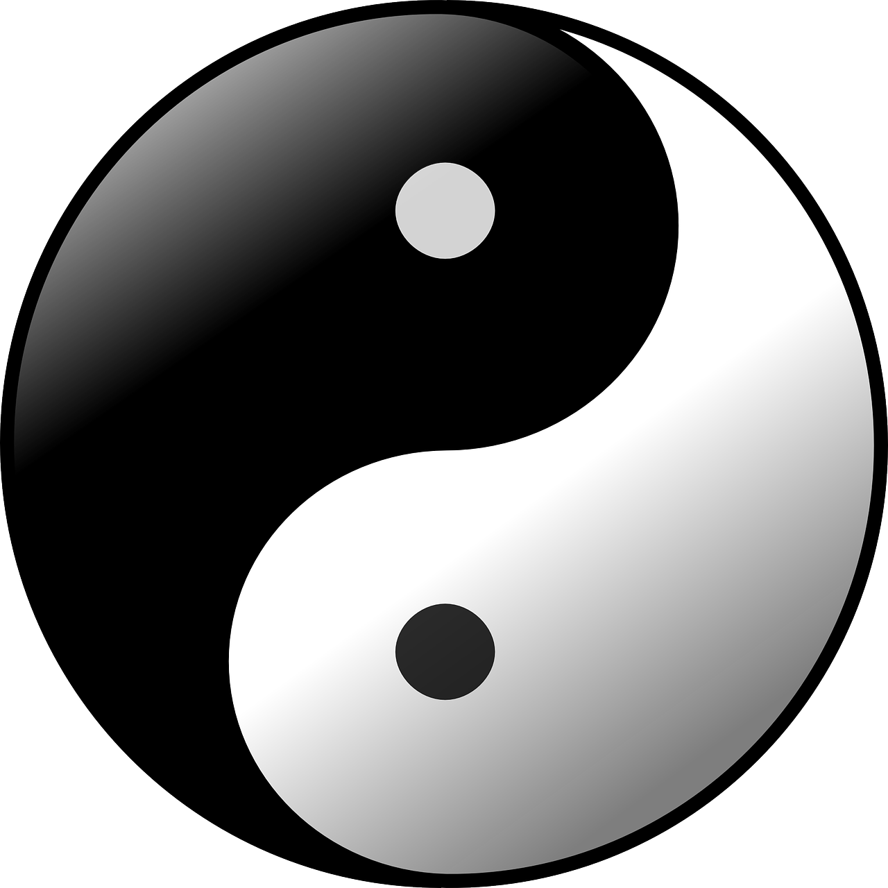 Free Vector Esoteric Taijitu - Yin Yang (640x615)