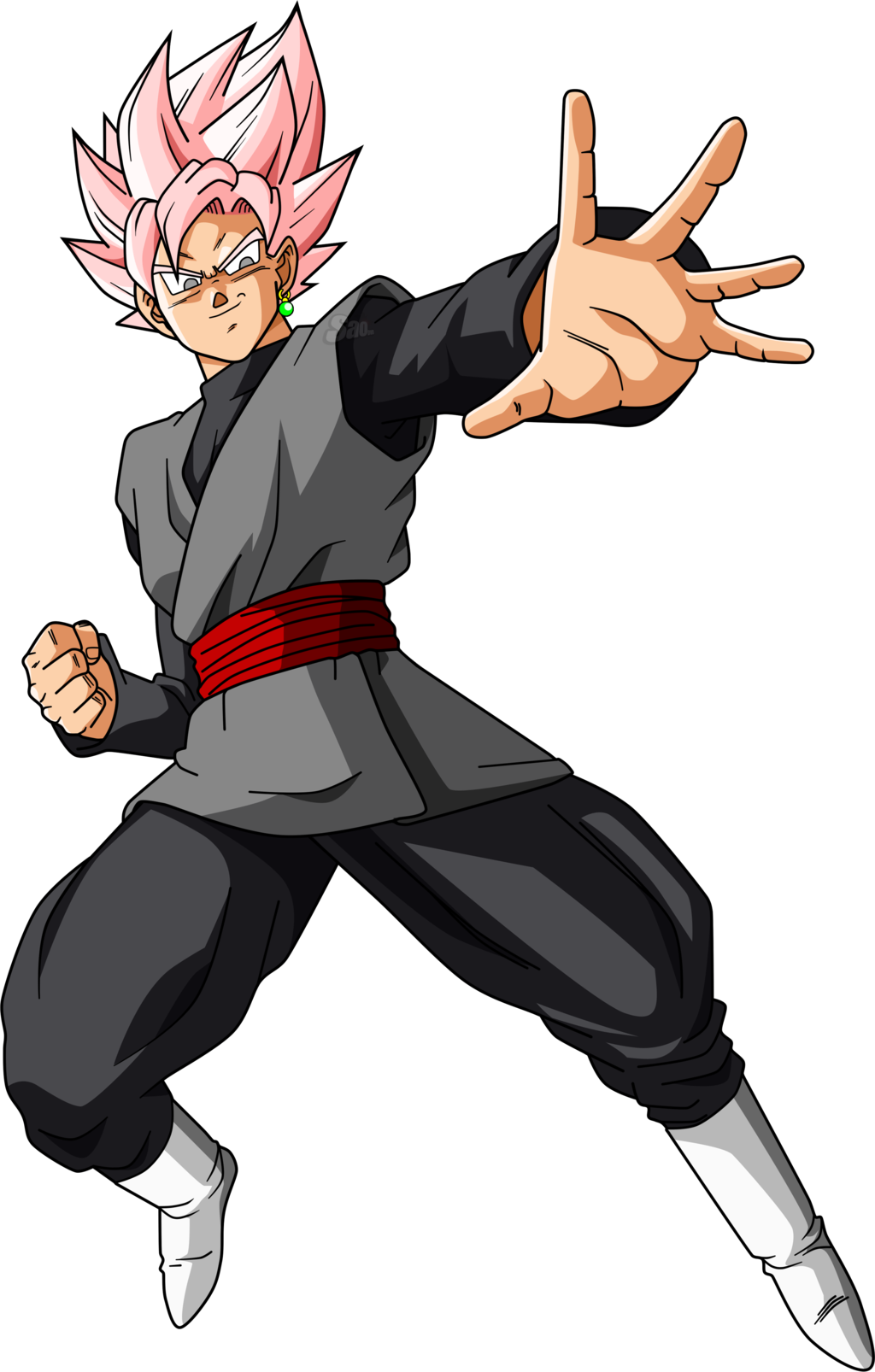 Saodvd 144 12 Black Ssj Rose V4 By Saodvd - Black Ssj Rose Png (1024x1606)