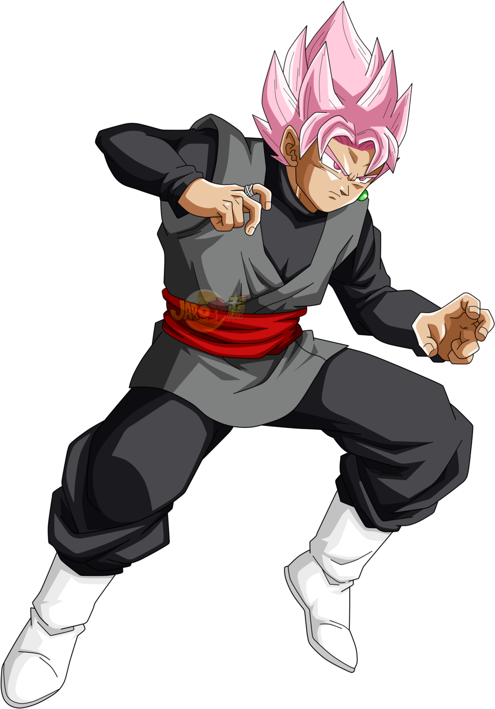 Goku Black Ssj Pink V2 By Jaredsongohan On Deviantart - Goku Black Ssj Rose Papercraft (1024x1446)