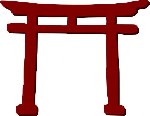 Torii Vector Clip Art - Torii Gate Clipart (500x388)