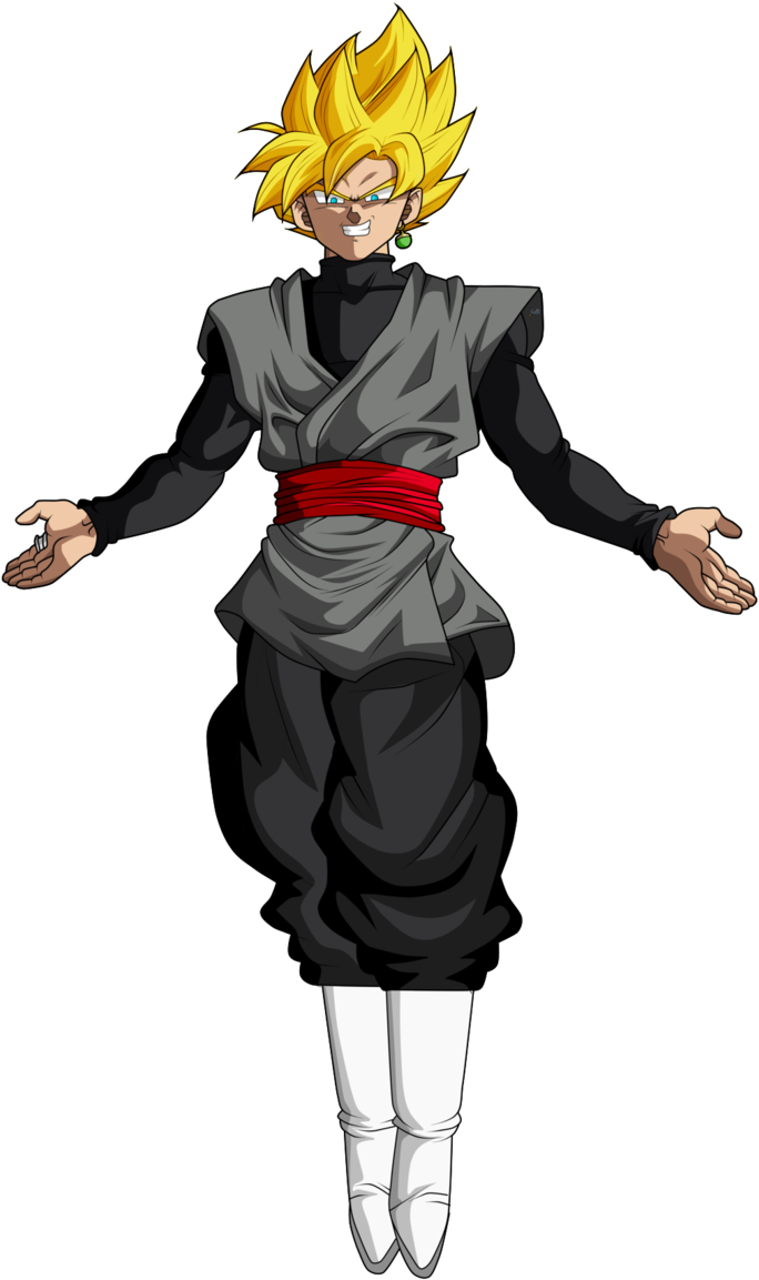 Goku Black Ssj Render - Goku Black Ssj Rose (692x1154)