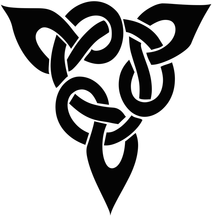 Rose Tattoo Png 9, Buy Clip Art - Celtic Knot Silhouette (720x720)
