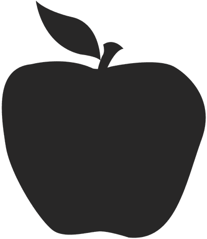 Apple Icon Silhouette - Icon Apple Fruit Png (512x512)