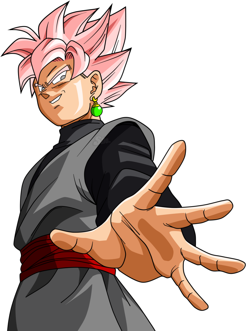 Black Ssj Rose V5 By Saodvd - Goku Black Rose Png (1024x1324)