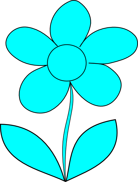 Murray Blue Flower Svg Clip Arts 450 X 594 Px - Clip Art (450x594)