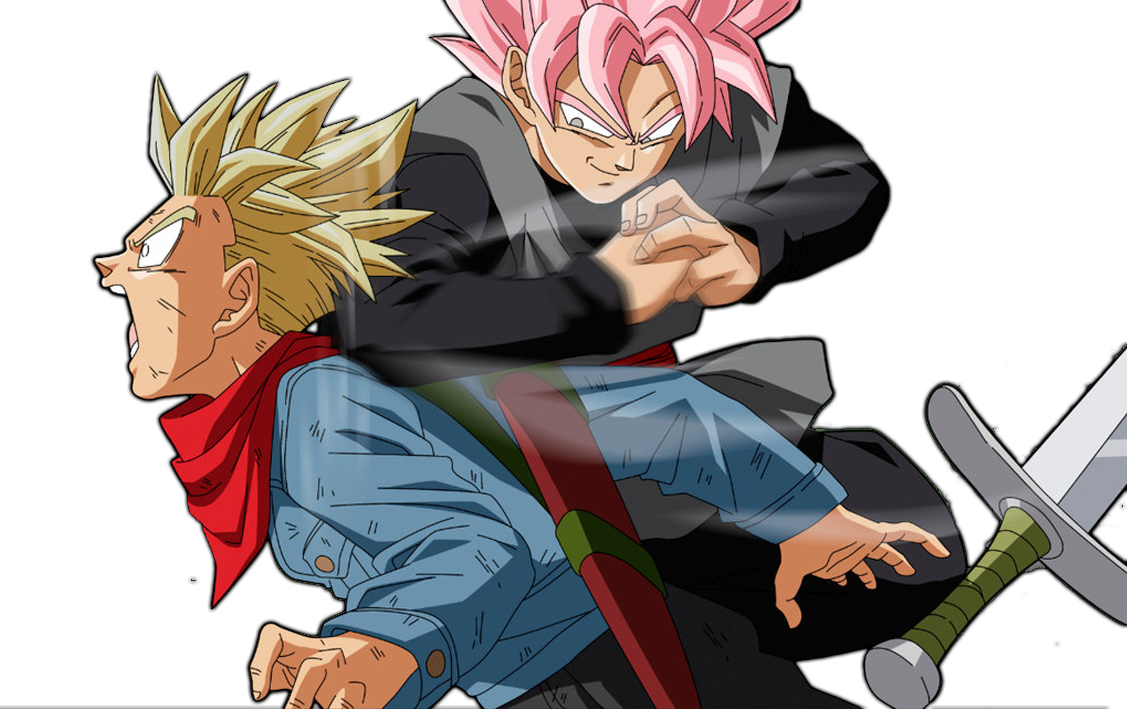 Goku Black Vs Trunks By Azer0xhd - Dragon Ball Goku Black (1127x709)