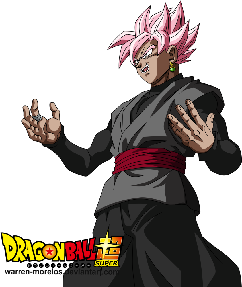 Black Goku Rose By Warren-morelos - Dragon Ball Super Son Goku Black Zamasu Dragonball (900x1029)