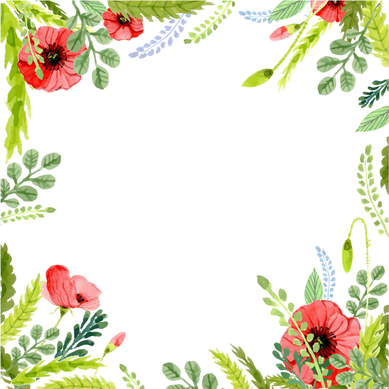 Wedding Invitation Watercolor Painting Flower - 水彩 花草 (943x1026)