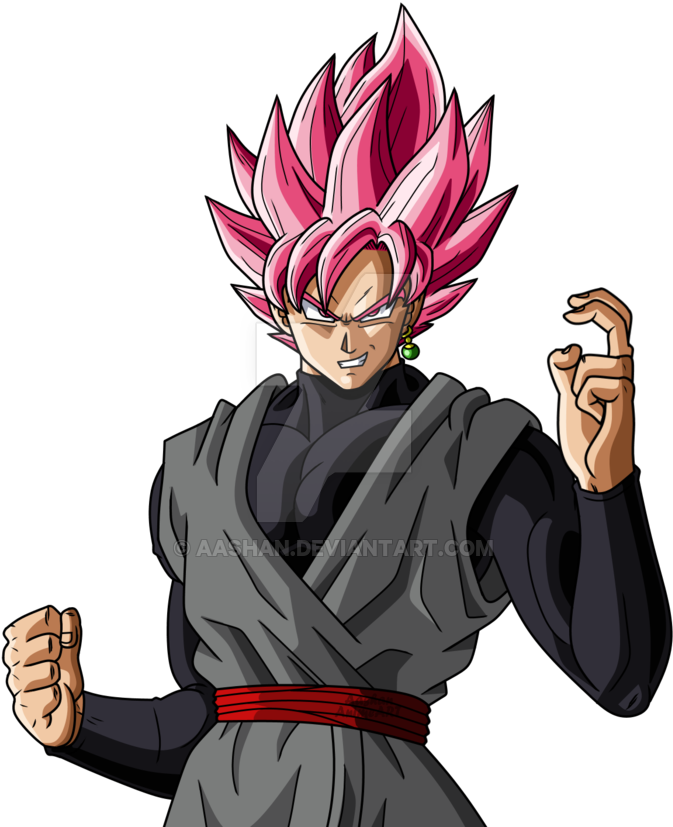 Goku Black Super Saiyan Rose By Aashananimeart - Dragon Ball Super Black Ssj Rose (800x857)
