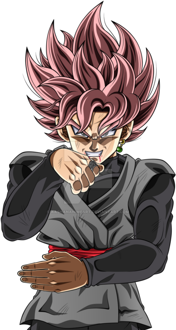 Goku Black Super Saiyan Rose By Aashananimeart - Goku Black (600x1060)