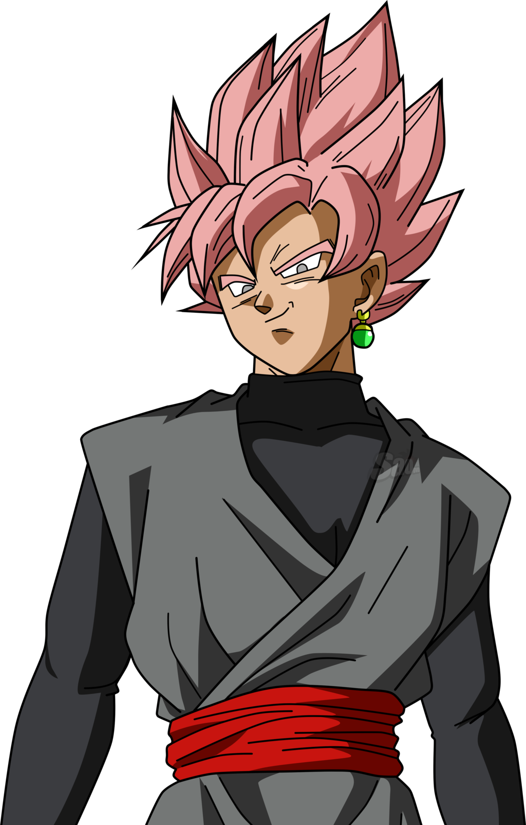 Black Goku Ssgss 2 By Saodvd - Black Goku Ssj Rose Png (1024x1604)