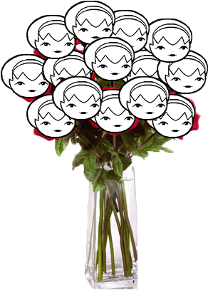 Big Bouquet Of Roses Tumblr Just A Big - Rose (306x438)