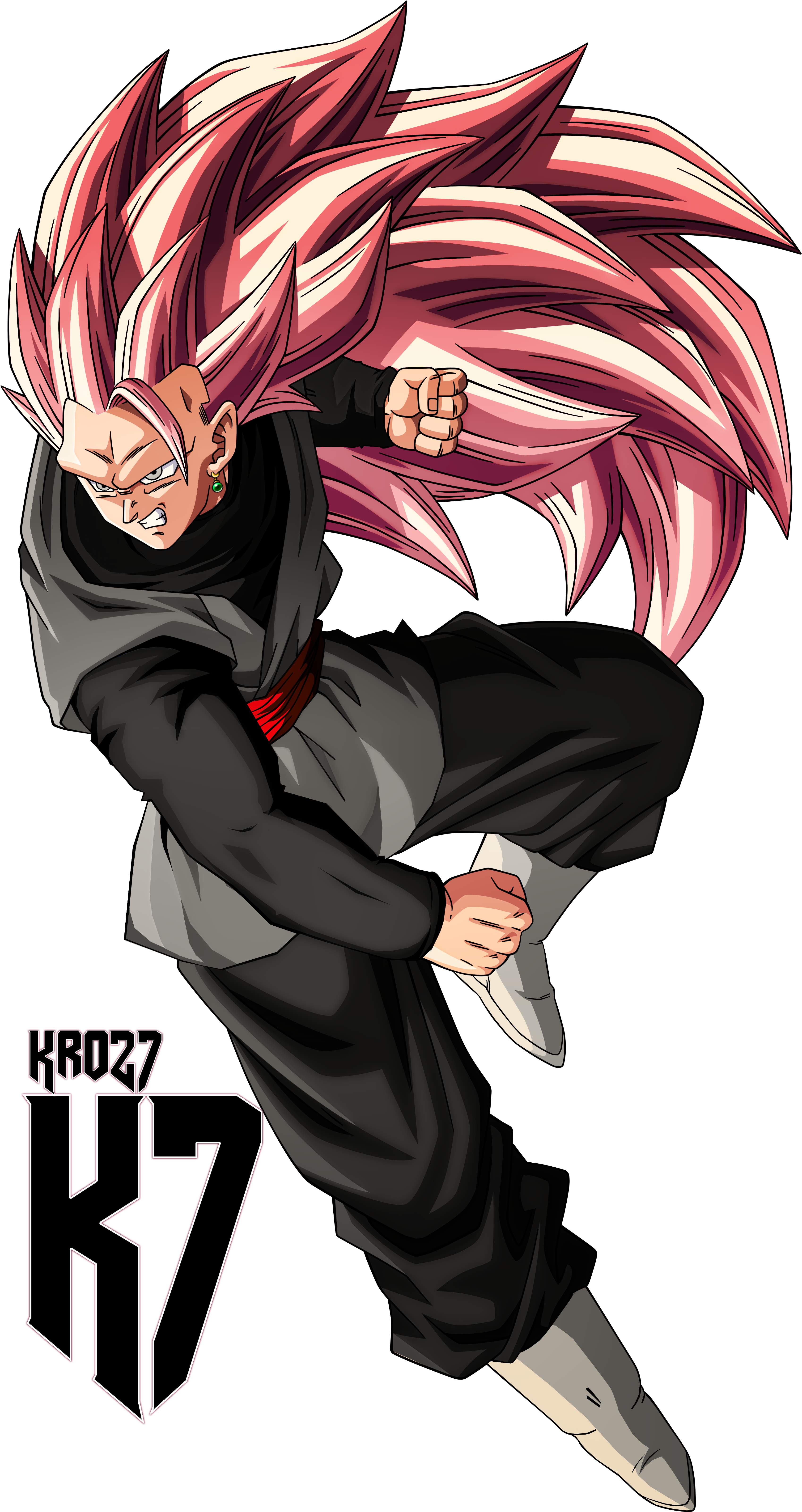 Black Godrose Ssj3 By Secrethet On Deviantart - Ssgss Goku Black (4599x6746)