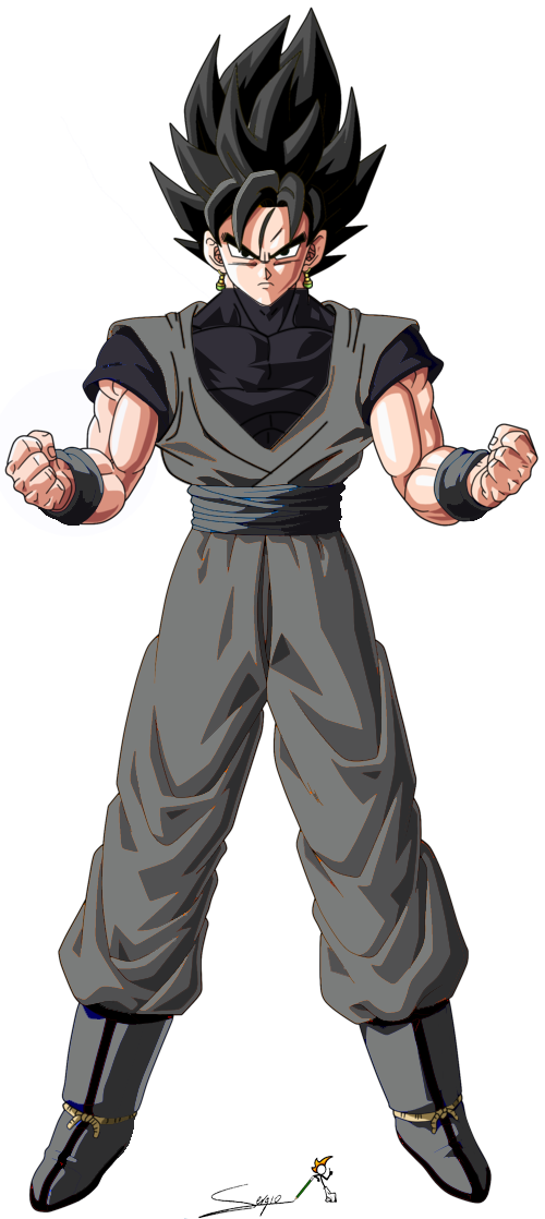 Goku Black By Sia99xd - Black Goku Fusion With Goku (500x1118)