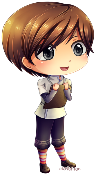 Chibi Hiro By Cnhiansae - Chibi Boy Brown Hair (600x720)