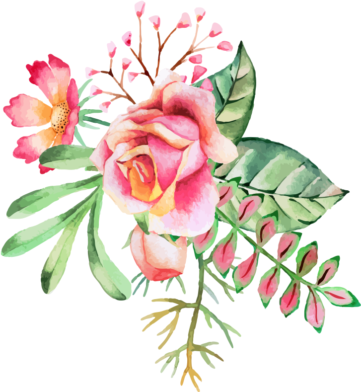 Watercolor Painting Flower Ink - Watercolor Roses Daisies Floral Note Cards (1181x1181)