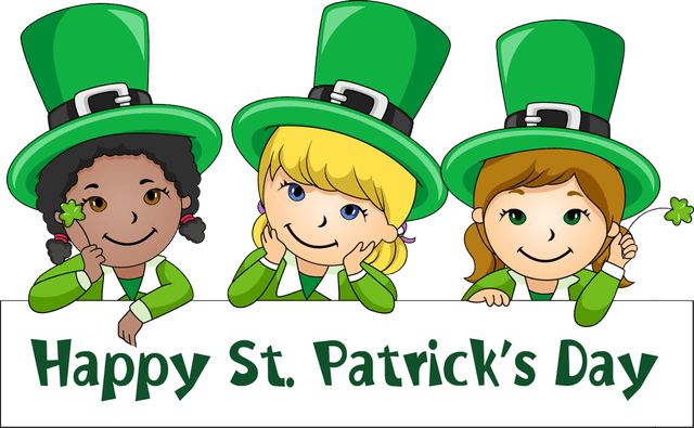 Girl Clipart St Patrick's Day - St Patrick's Day Girl Png (640x395)